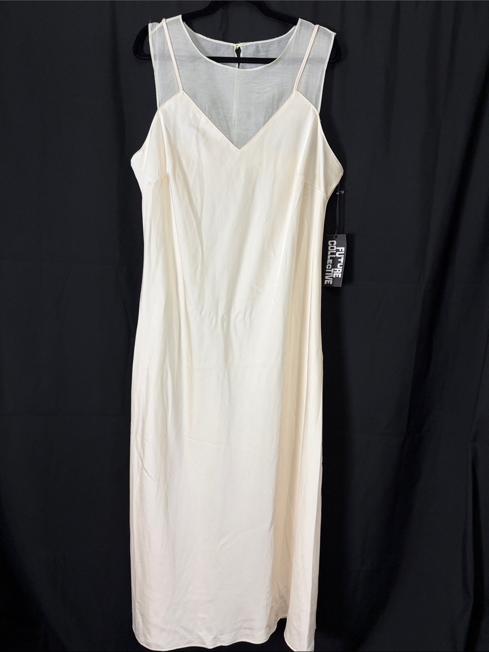 Women's Cream Slip Dress
